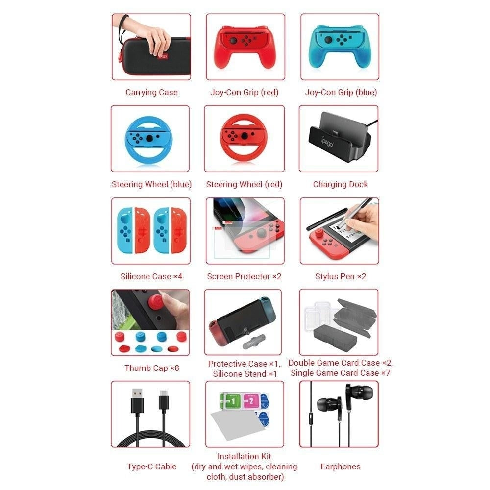 Switch Accessories Bundle 36 in 1 Essential Kit Image 2