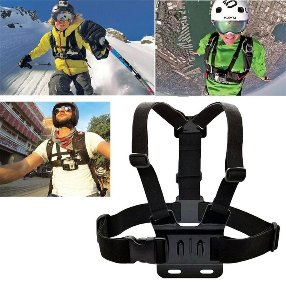 Three-piece Suit Adjustable Action For Gopro Camera Chest Strap Headband Floating Hand Grip Image 3