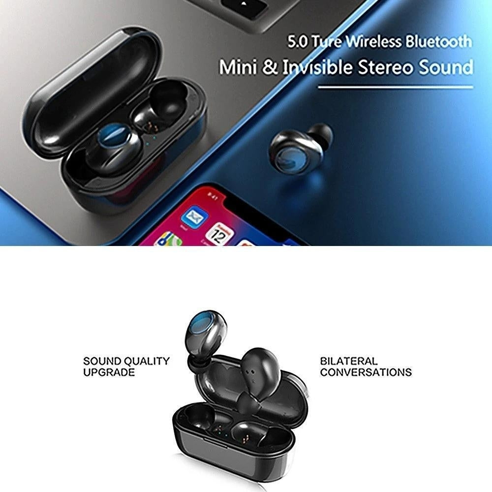TWS Earphones BT v5.0 Wireless Headset Stereo Mini Portable Earbuds Image 11