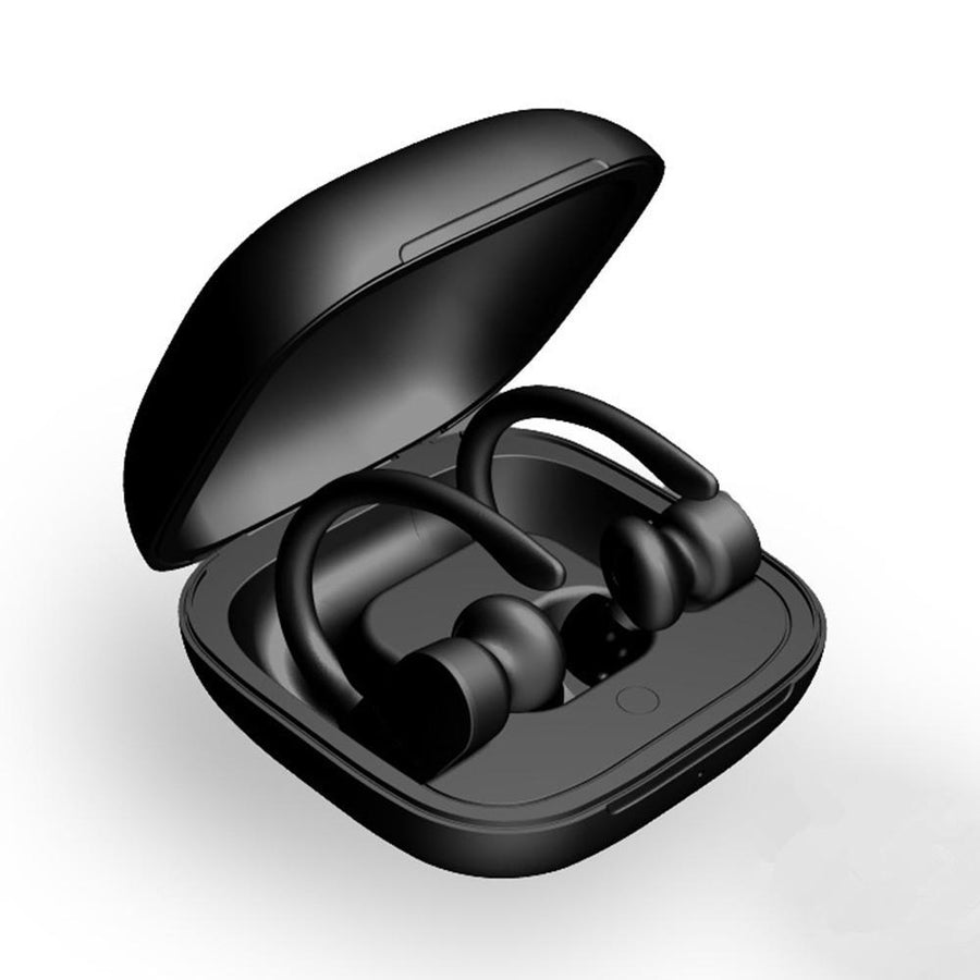 TWS True Wireless Stereo Earphones BT 5.0 Sports with Ear Hooks 6D Sound HD Call Image 1