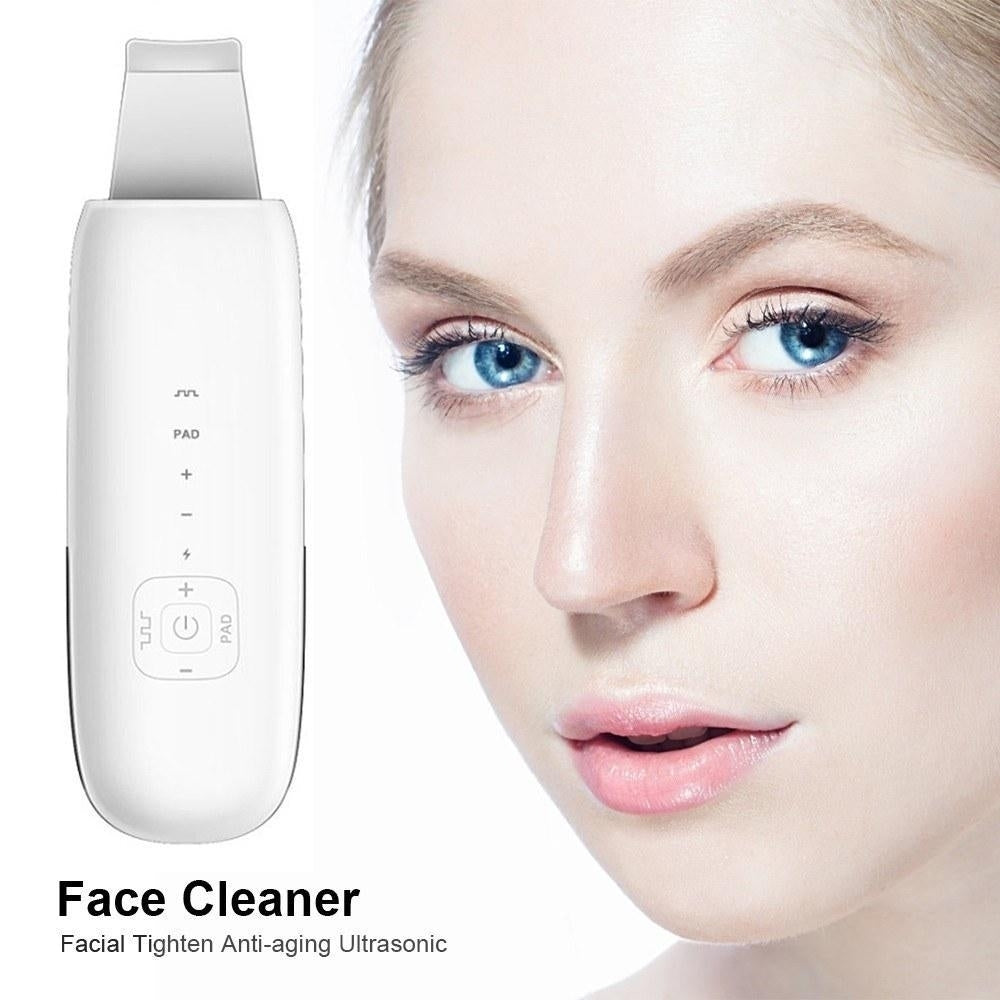 Ultrasonic Face Cleaner Skin Scrubber Care Massager Facial Tighten Anti-aging Wrinkle Removal Image 3