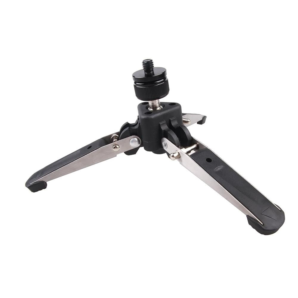 Universal Three-Foot Support Stand Monopod Base for Tripod Head DSLR Cameras 3/8" Screw Image 2