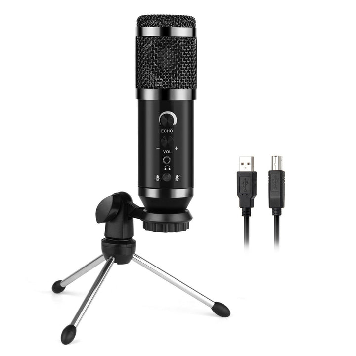 USB Condenser Microphone Wired Cardioid Pickup Pattern Mic Image 2