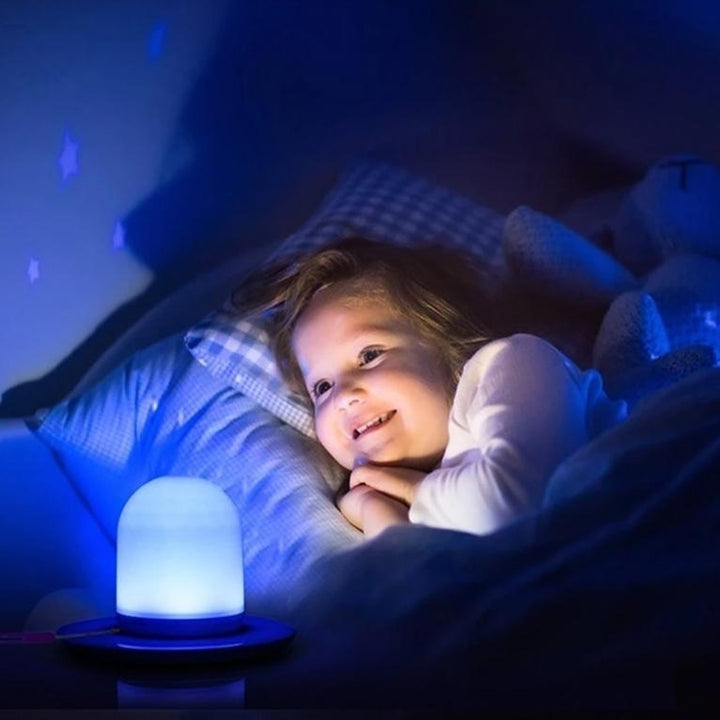 USB Rechargeable RGB LED Nightlight for Baby Children Room Bedroom Image 10