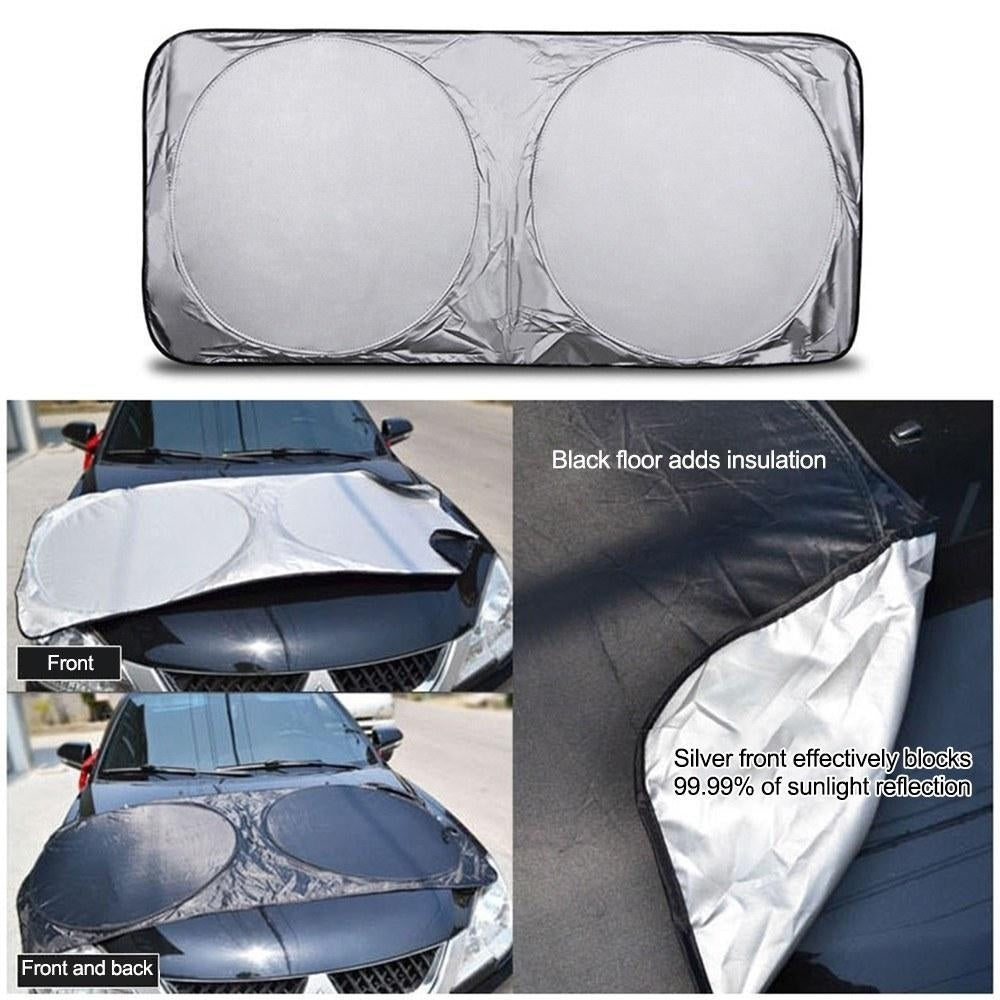 Vehicle Shield Reflector Blocking Screen Cover for Trucks Cars 150X70CM Image 3