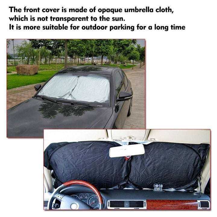 Vehicle Shield Reflector Blocking Screen Cover for Trucks Cars 150X70CM Image 6