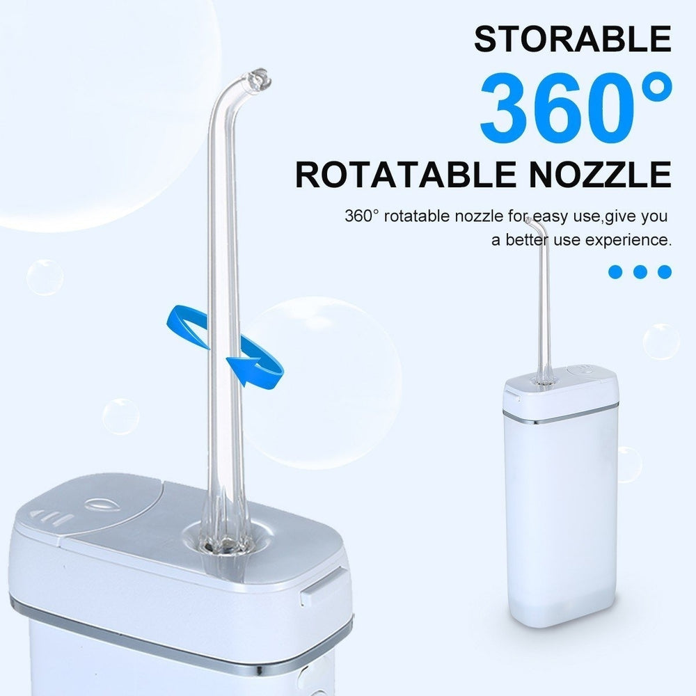 Water Flosser Cordless Teeth Cleaner USB Rechargeable Portable Dental Oral Irrigator Image 2
