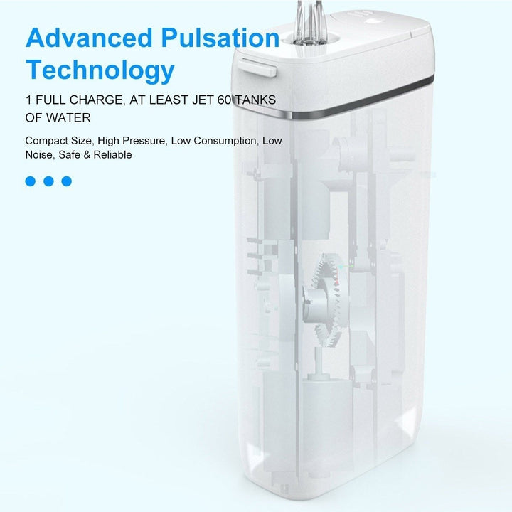 Water Flosser Cordless Teeth Cleaner USB Rechargeable Portable Dental Oral Irrigator Image 7