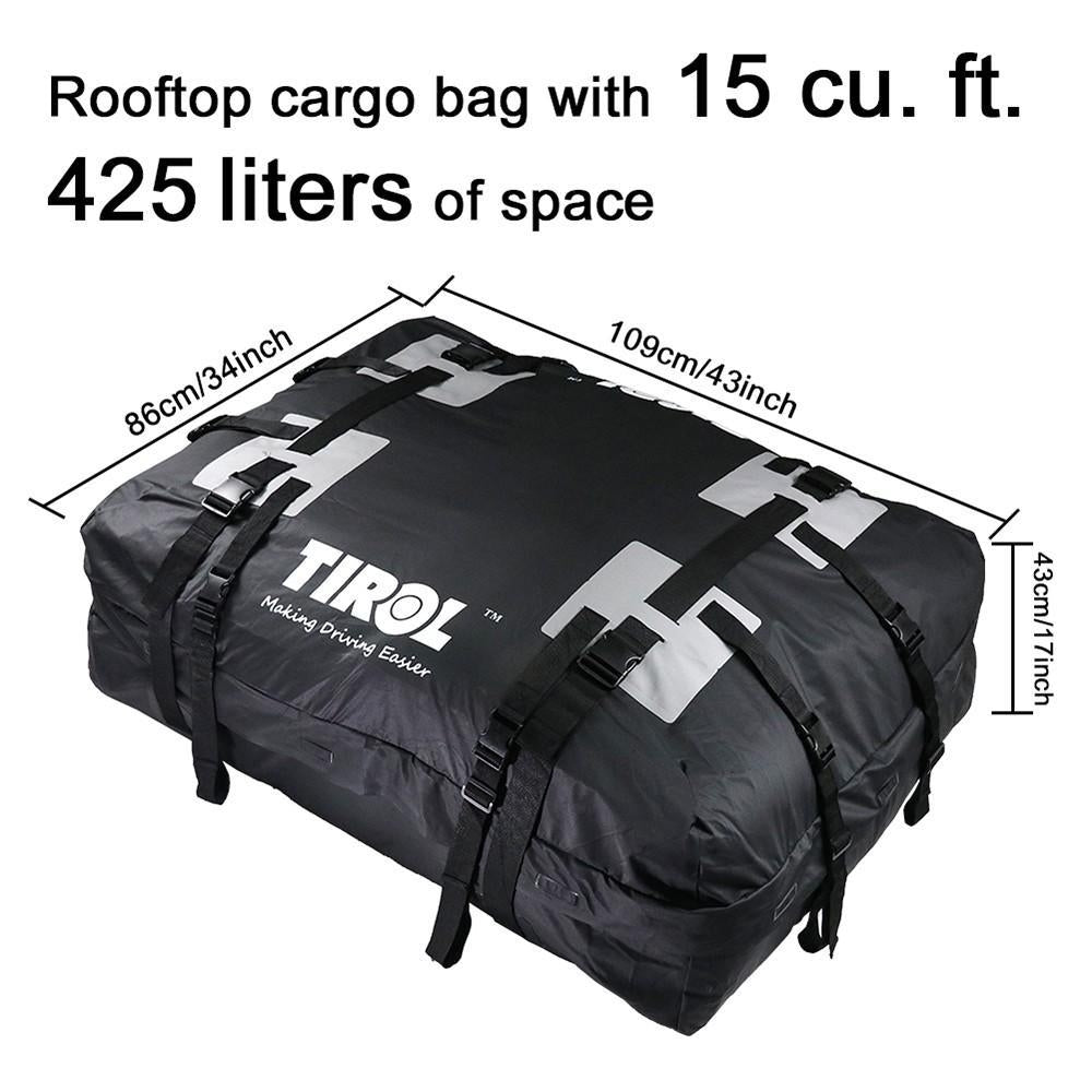 Waterproof Car Roof Top Carrier Cargo Luggage Travel Bag Image 7