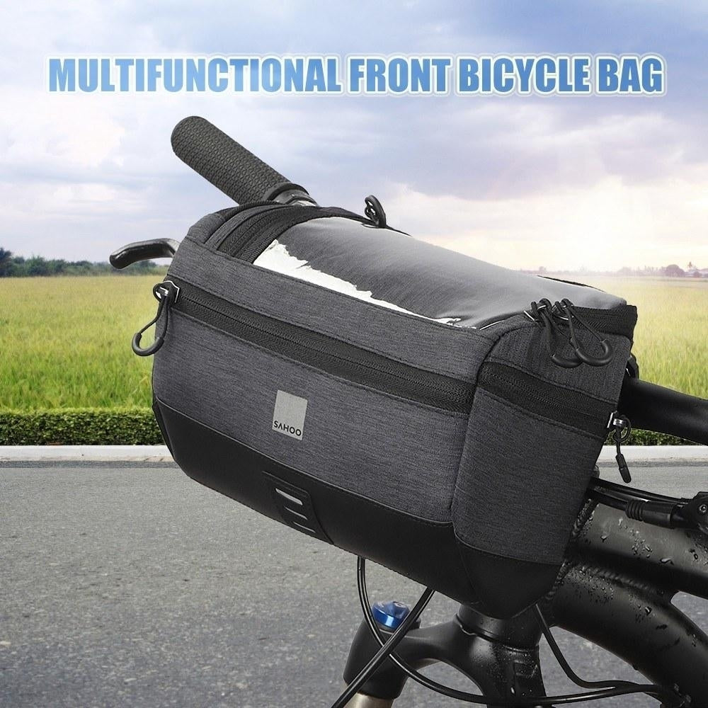 Waterproof Bike Bag Multifunctional Front Bicycle Cycling Handlebar Pannier Large Capacity MTB Phone Holder Road Storage Image 10