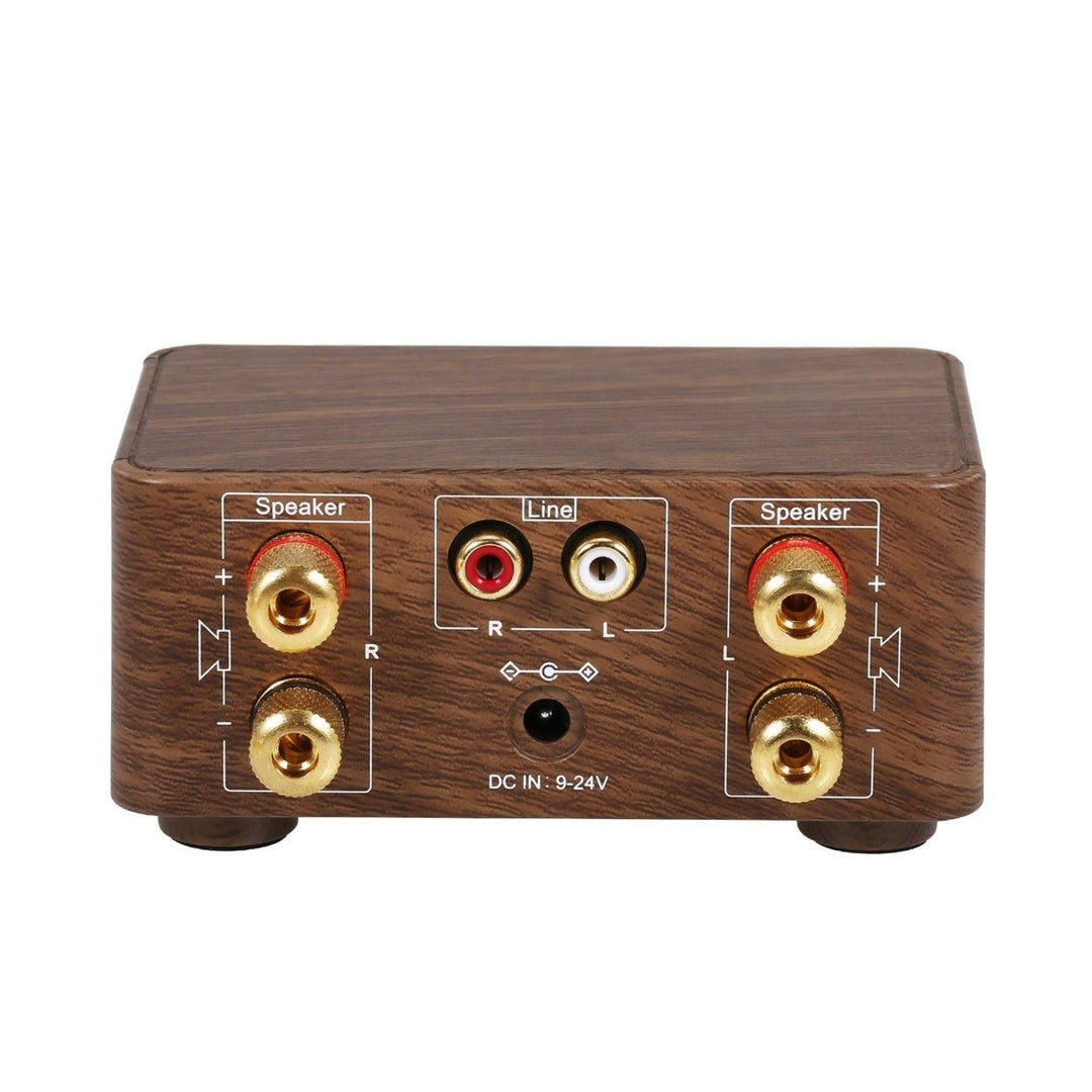 Wood Grain HIFI BT 5.0 Digital Power Audio Amplifier Class D Stereo Home Car Marine USB/AUX IN Image 4