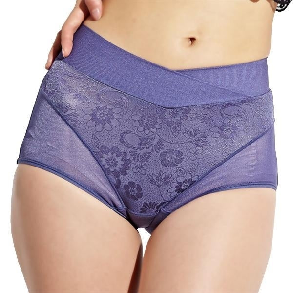 High Rise Jacquard Panties Physiological Leak Proof Briefs Image 1