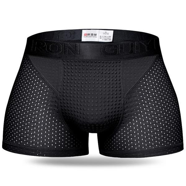 Mens Ice Silk Mesh Magnetic Therapy Health Care Underwear Image 2