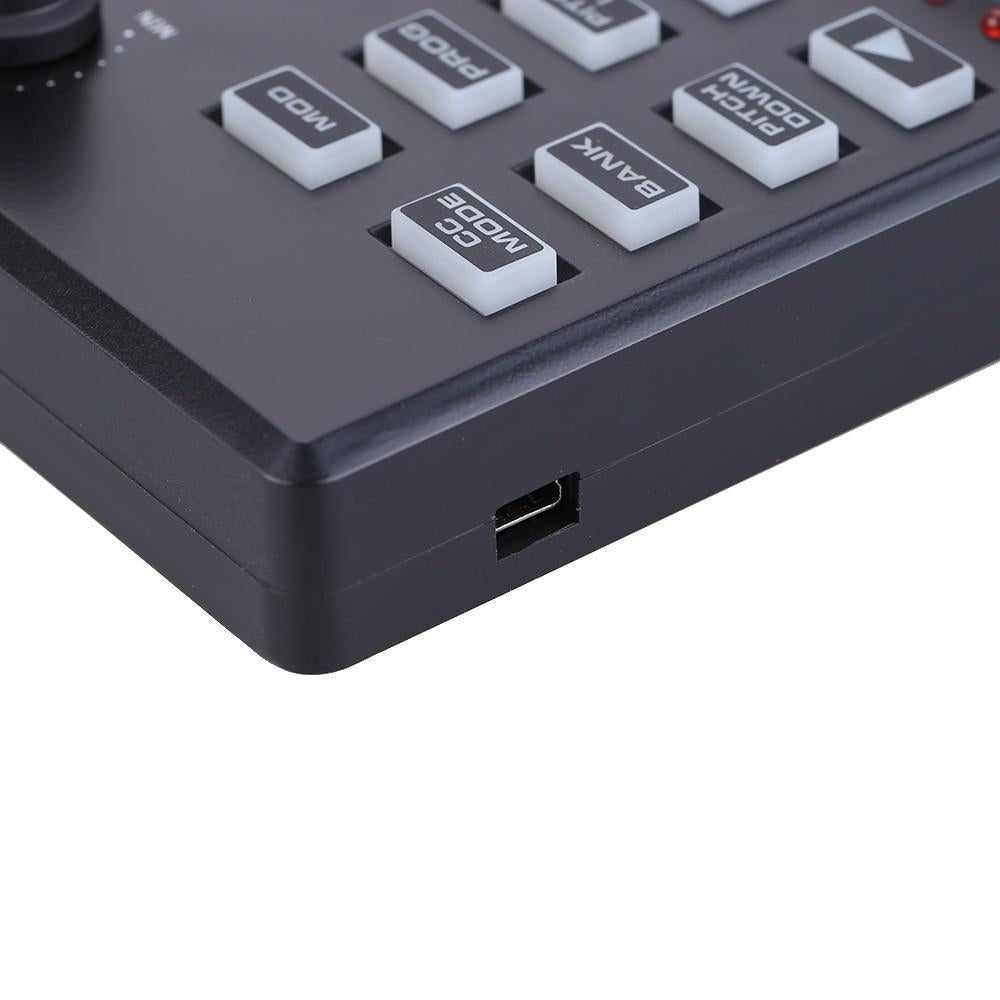 25-Key USB Keyboard and Drum Pad MIDI Controller Image 2