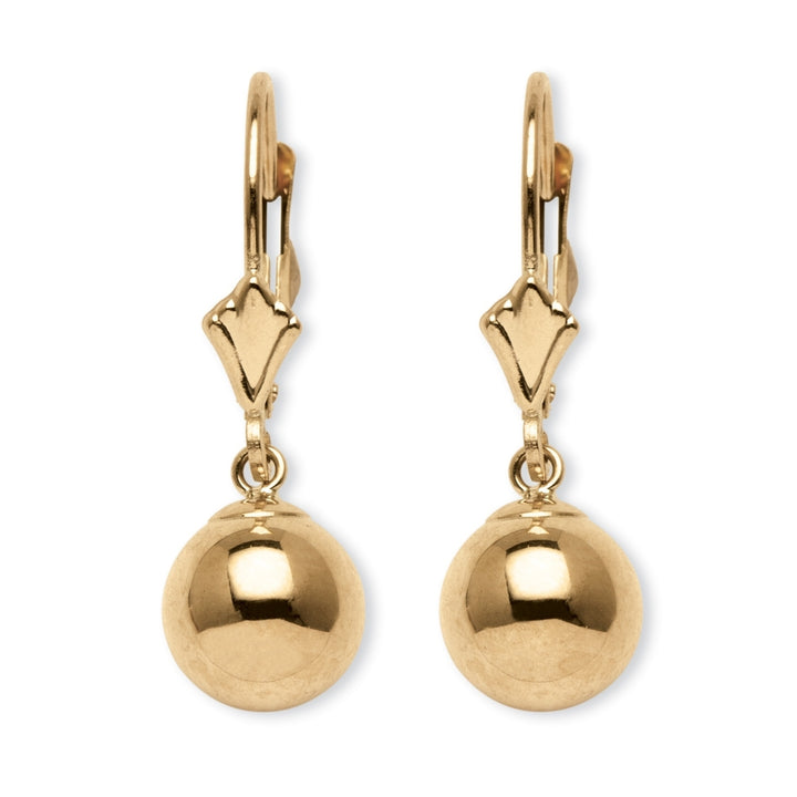 Ball Drop Earrings in 14k Gold Image 1