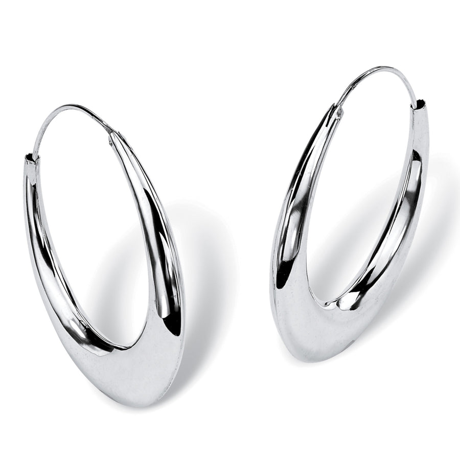 Hoop Earrings in Sterling Silver Image 1