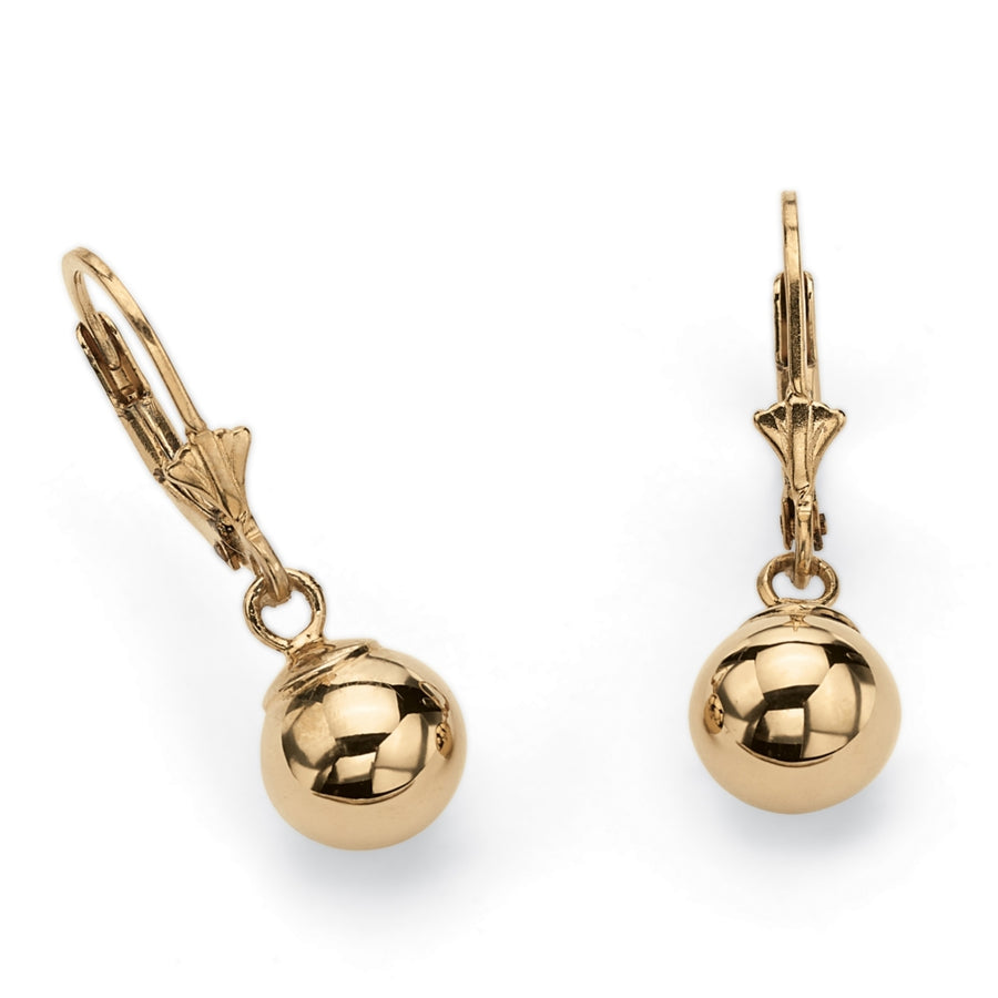 Ball Drop Earrings in 18k Gold over Sterling Silver Image 1