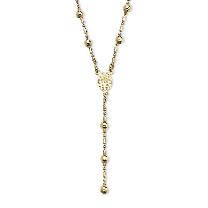 Rosary Style Necklace in 18k Gold Over Sterling Silver Image 2