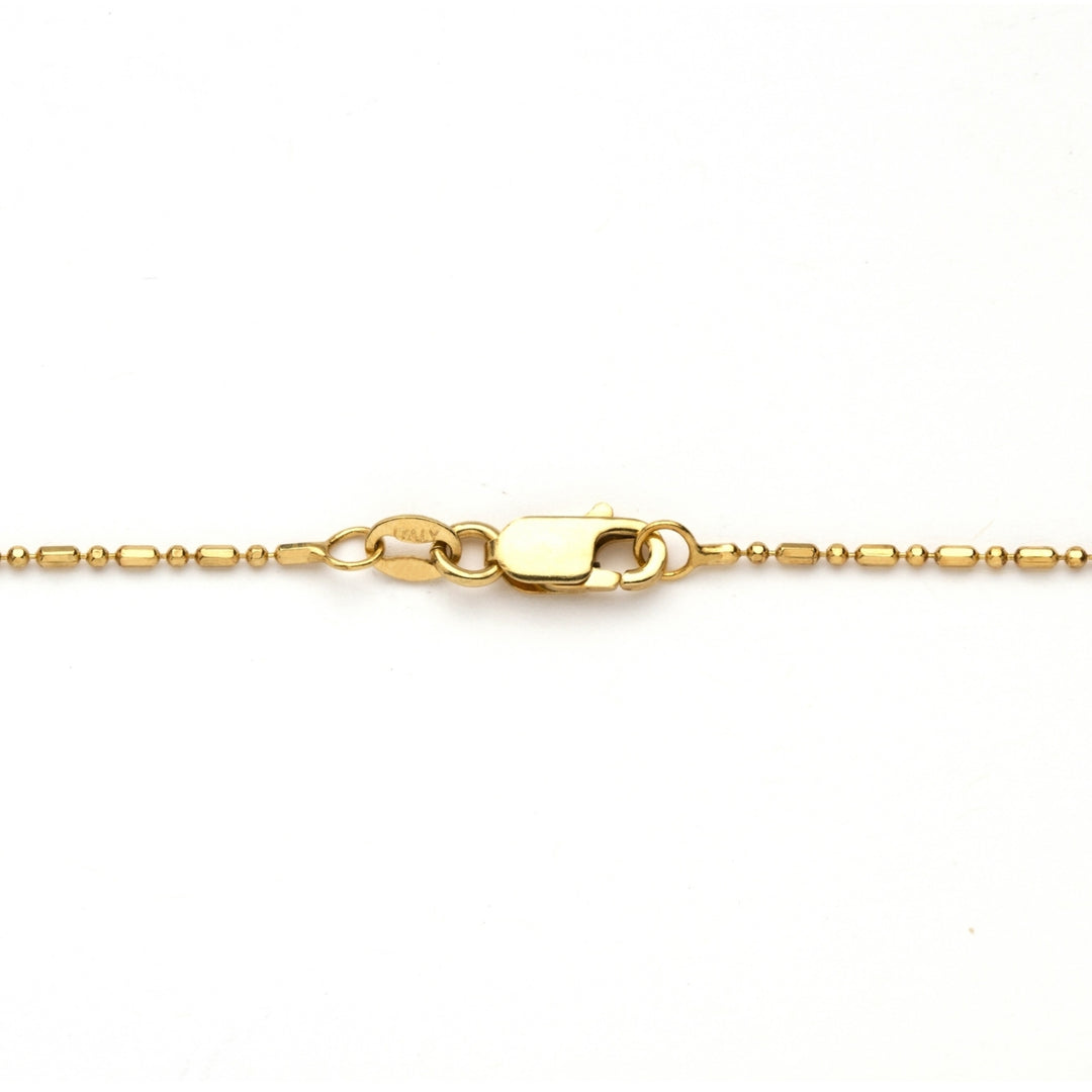 Rosary Style Necklace in 18k Gold Over Sterling Silver Image 4