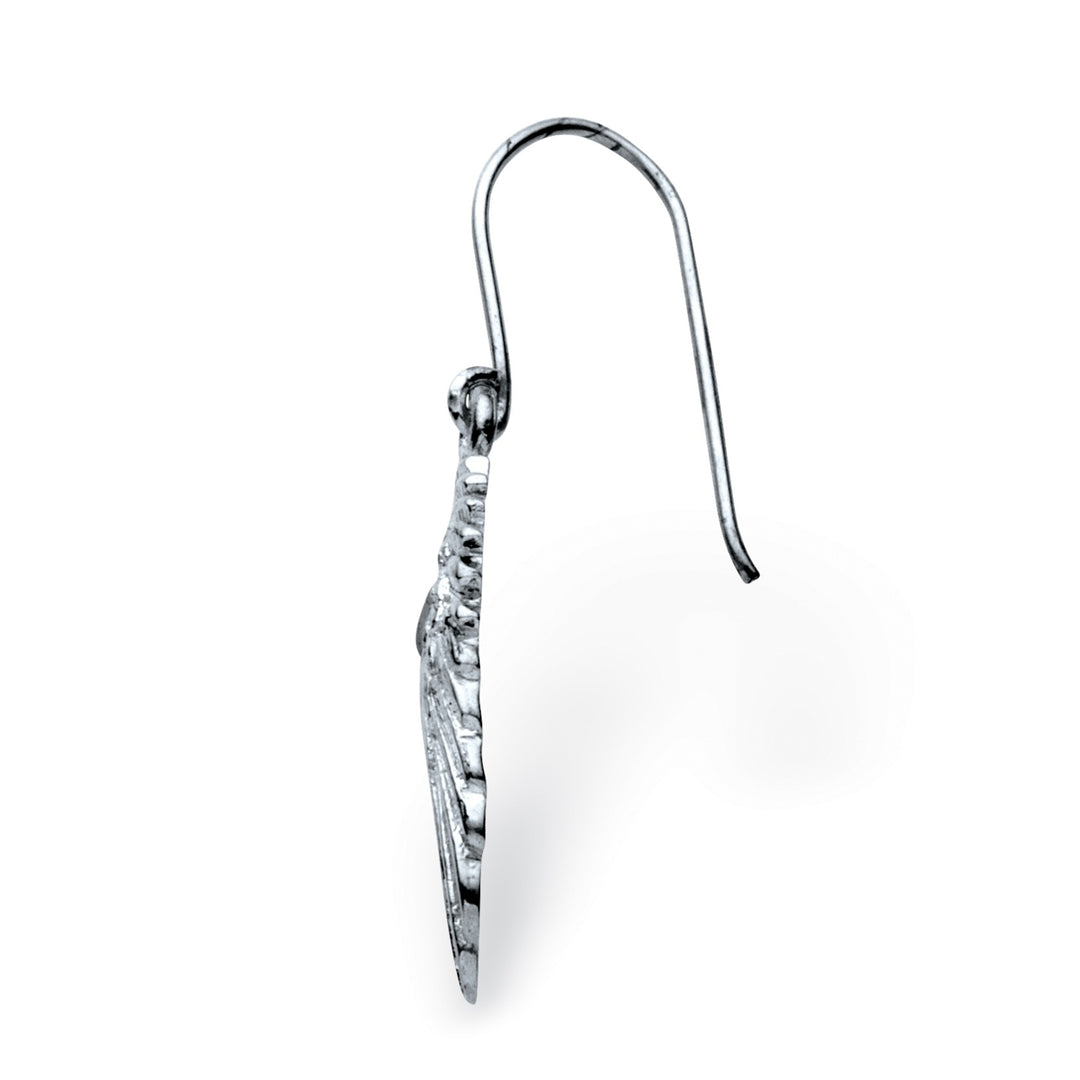 Wing Drop Earrings in Sterling Silver Image 2