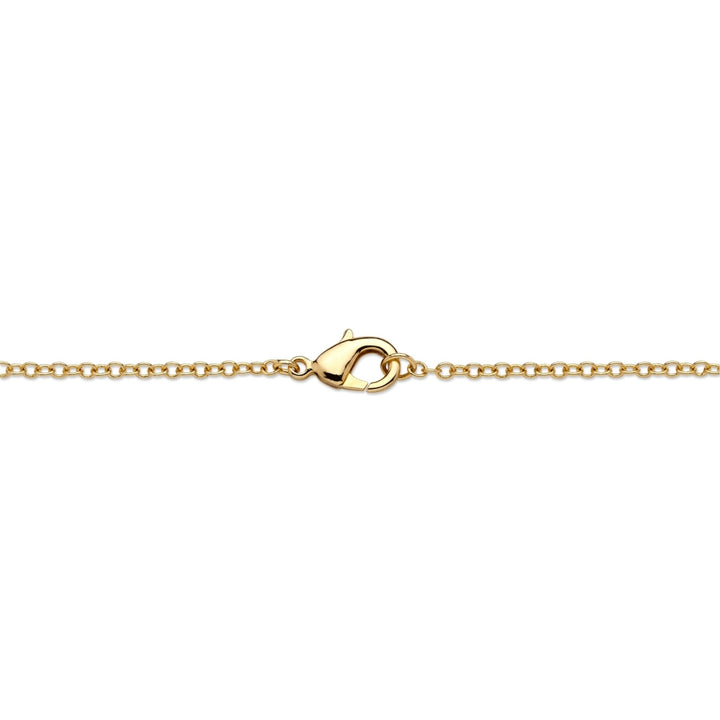 Navy Pendant Necklace 14k Gold-Plated 20" Image 2