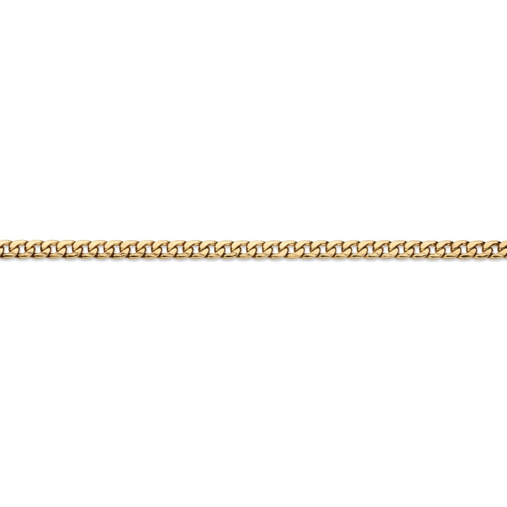 Mens Classic 5.5 mm Curb-Link Gold Ion-Plated Chain Necklace 22" Image 4