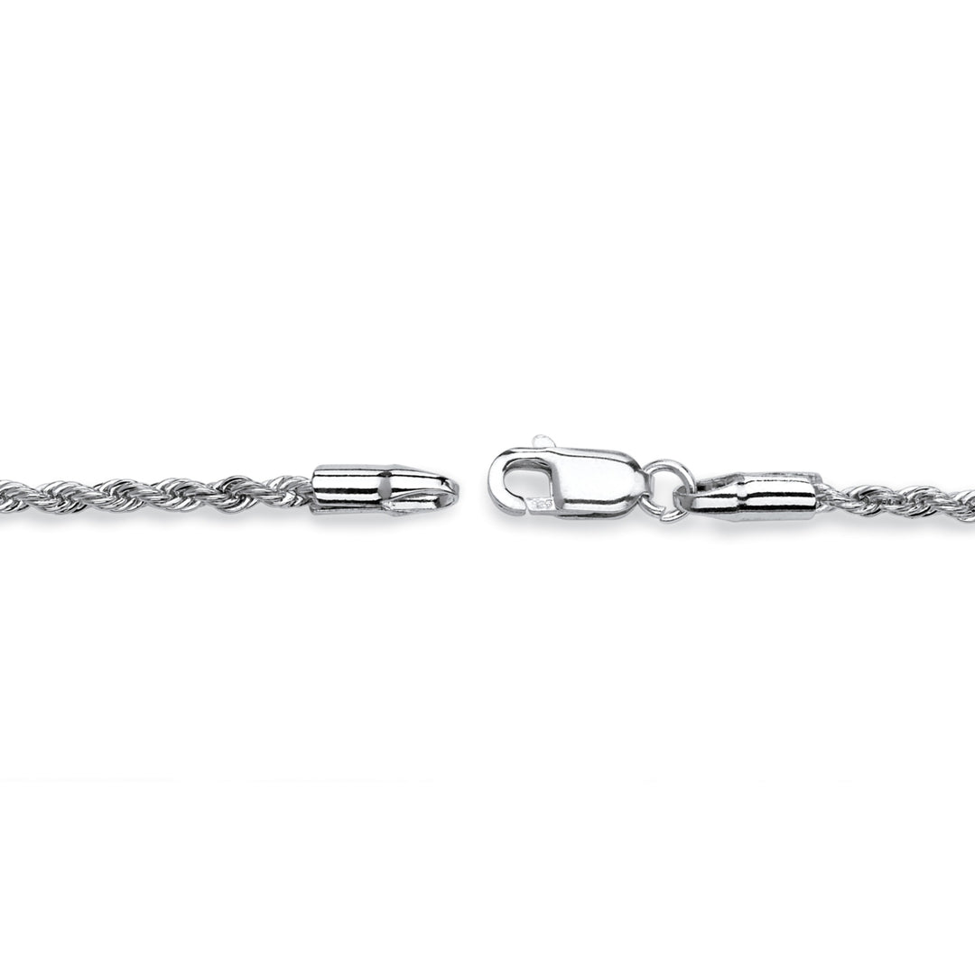 Sterling Silver 1.4 mm Rope Chain 18" Image 2