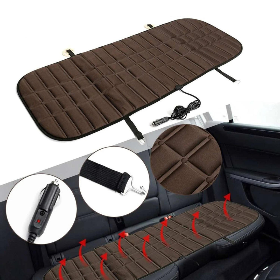 Car Rear Row Heating Seat Cushion Winter Heater 12V Image 3