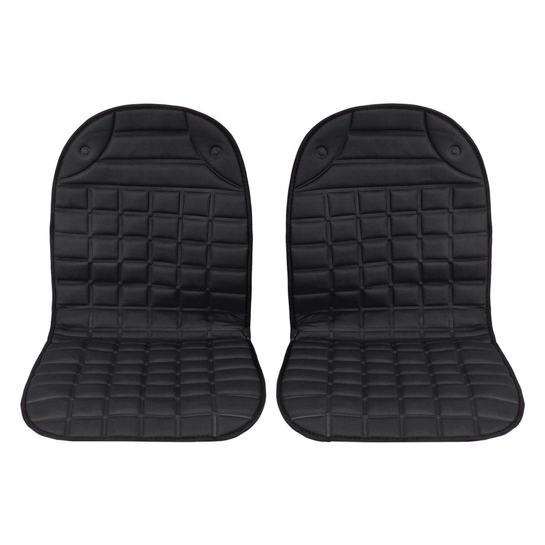 Car Front Seat Heating Cover Pad with Intelligent Temperature Controller 2pcs 12V Image 2