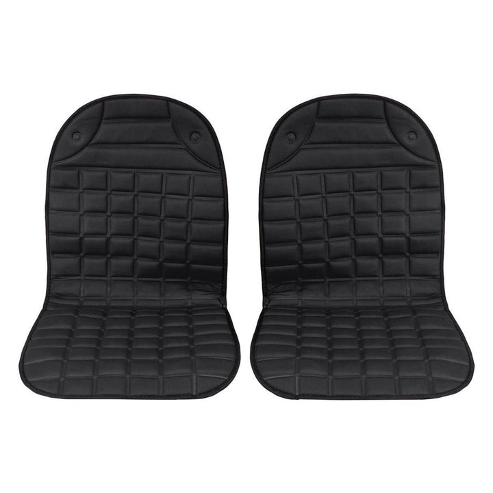 Car Front Seat Heating Cover Pad with Intelligent Temperature Controller 2pcs 12V Image 1