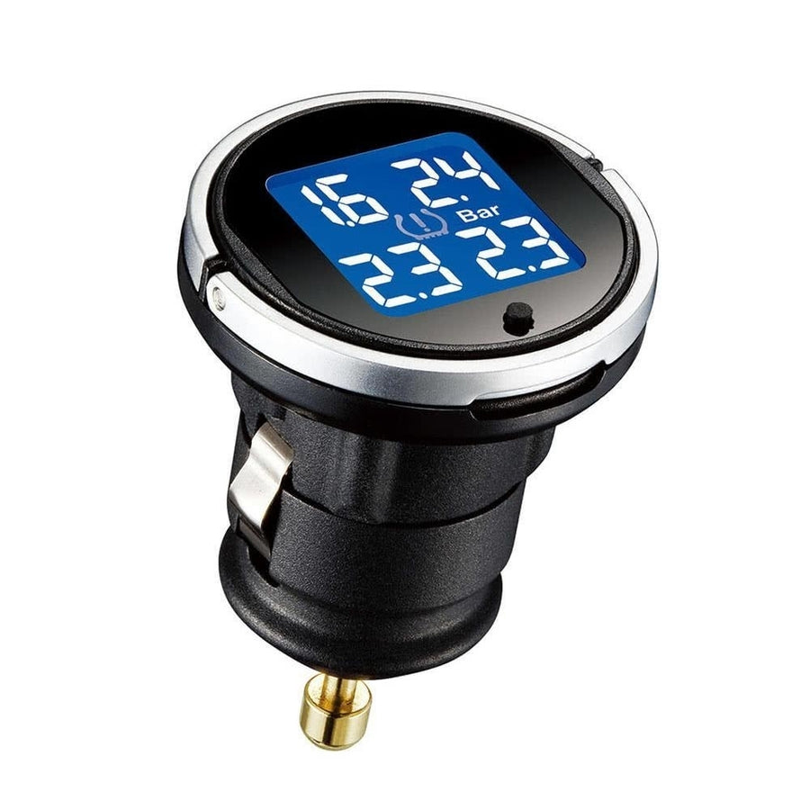 4-sensor Wireless TPMS LCD Tire Pressure Monitor System Image 1
