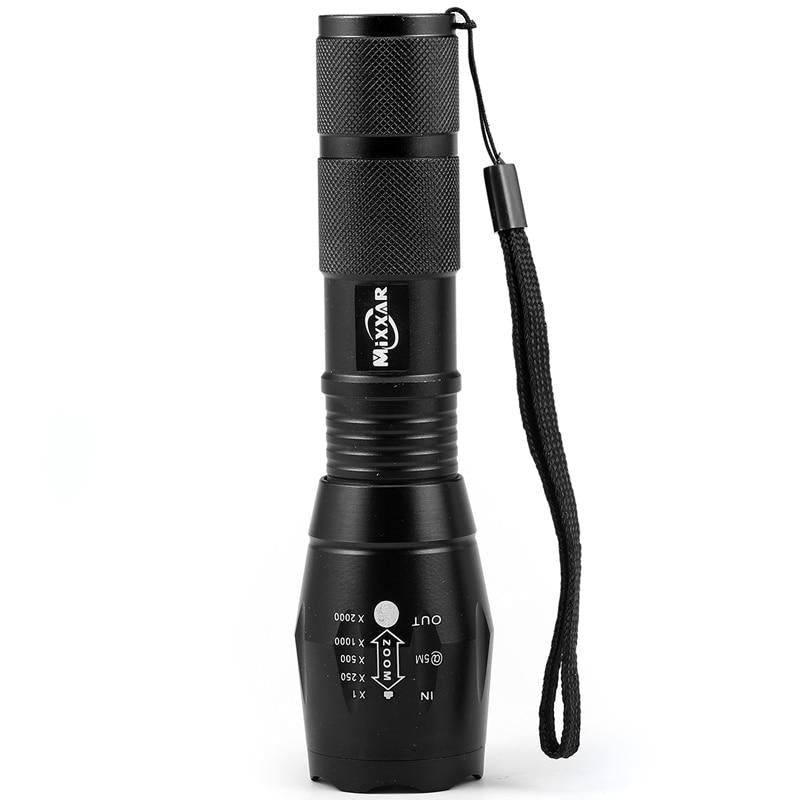 8000LM Powerful Waterproof LED Portable Camping Lamp Torch Lights Lanternas Self Defense Tactical Flashlight Image 1