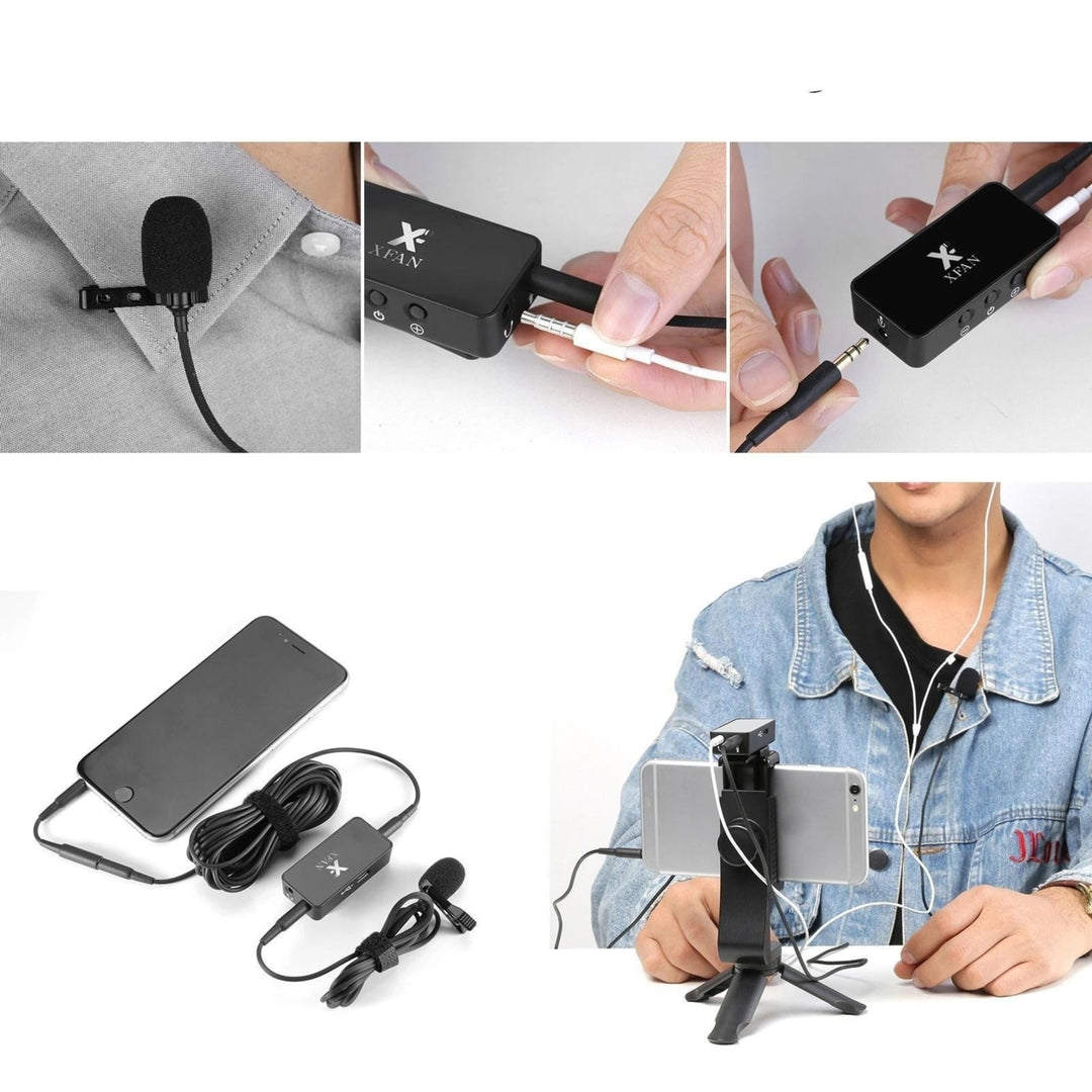 AIR Omni-directional Lavalier Microphone Clip-on Wired Condenser Mic Cable Length 6m Image 4