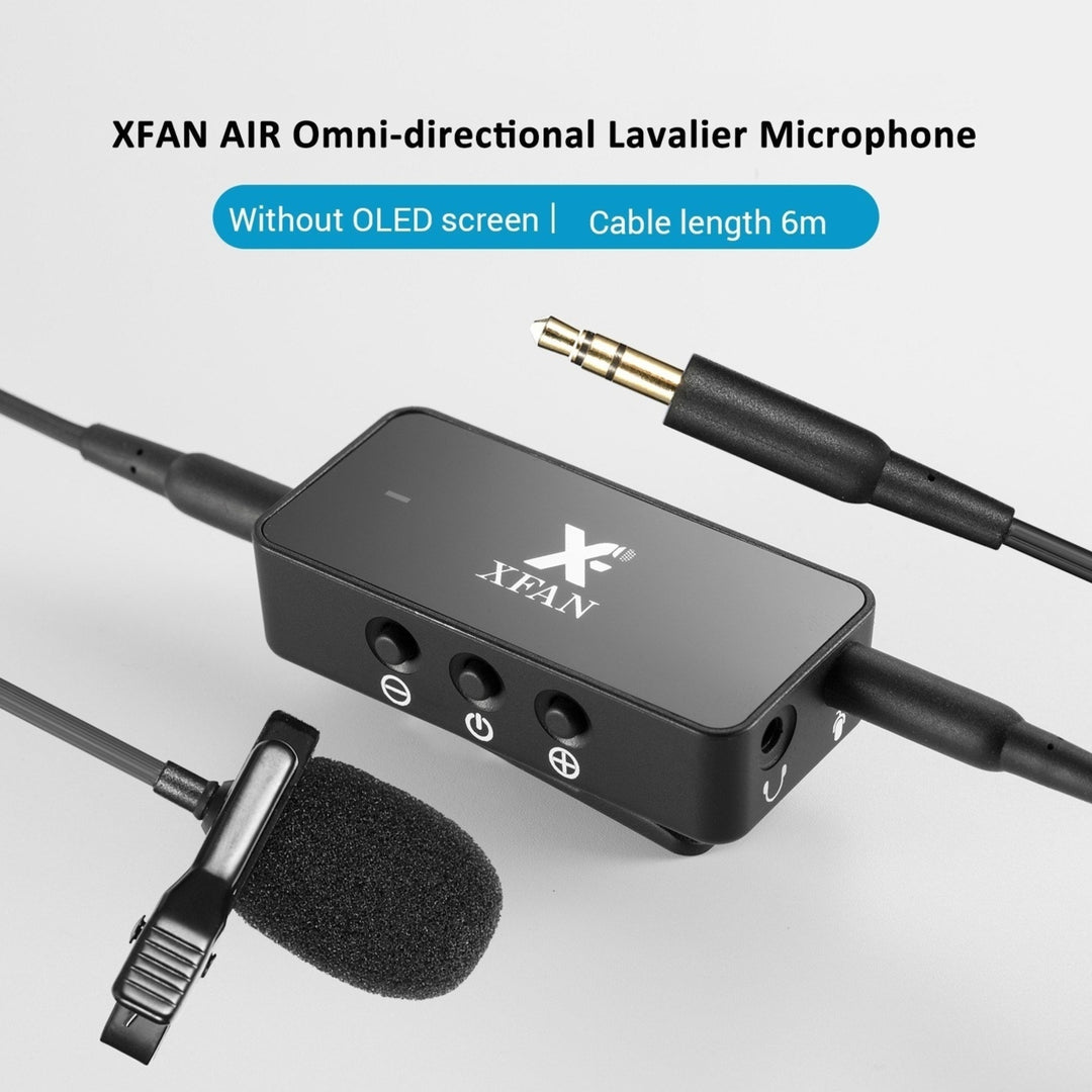 AIR Omni-directional Lavalier Microphone Clip-on Wired Condenser Mic Cable Length 6m Image 9
