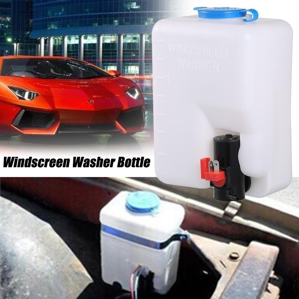 Universal Windscreen Washer Bottle Kit with Pump Hose Jets Wiring Switch Image 11
