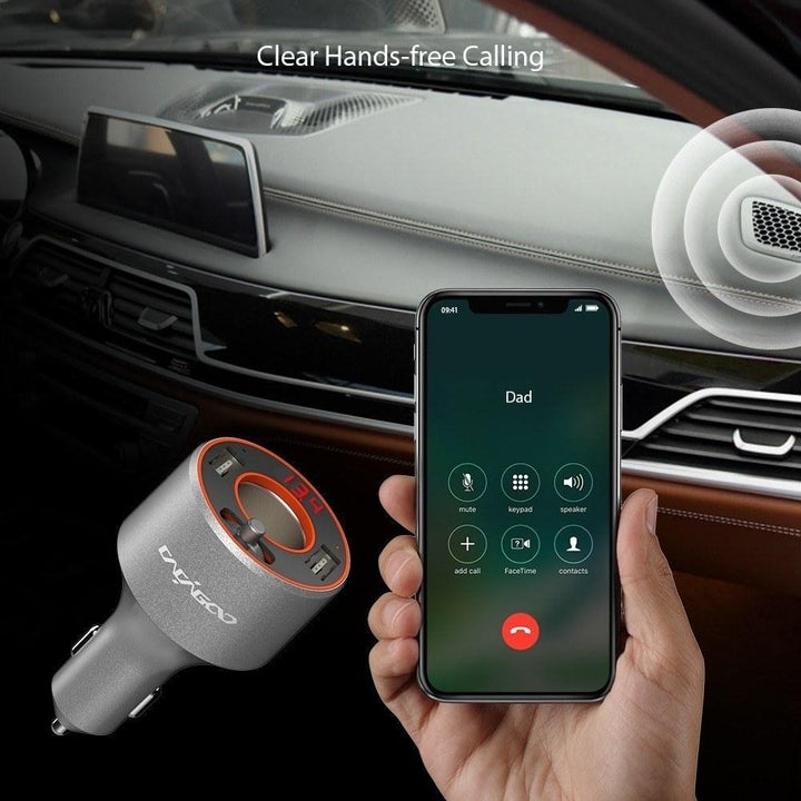 Wireless Bluetooth FM Transmitter Stereo Hands-Free Car Charger Flash Drive MP3 Player Image 3
