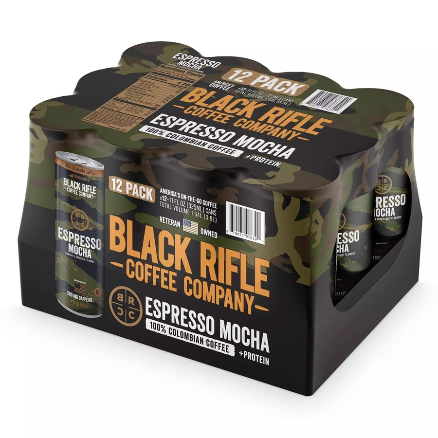 Black Rifle Coffee Company Espresso Mocha 11 Fluid Ounce (Pack of 12) Image 1