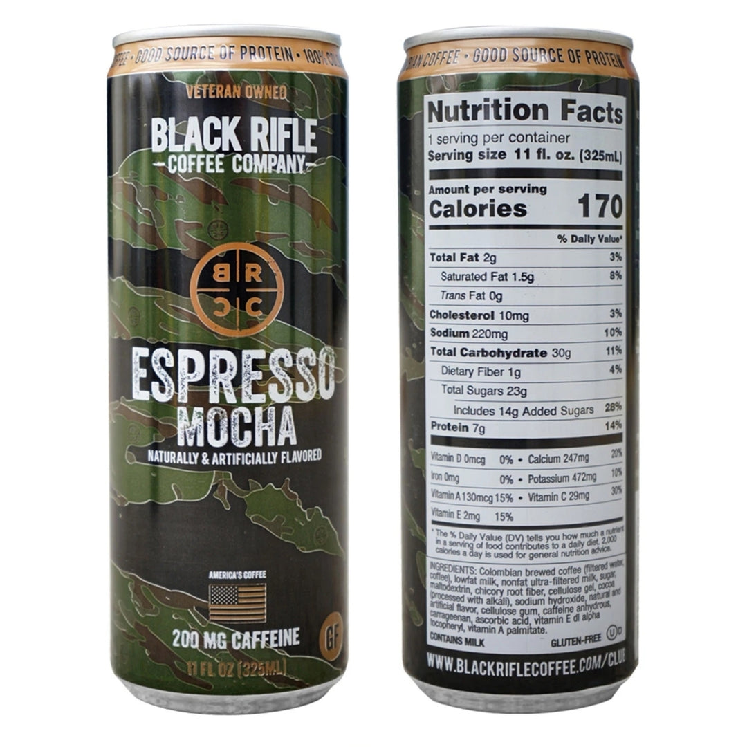 Black Rifle Coffee Company Espresso Mocha 11 Fluid Ounce (Pack of 12) Image 2