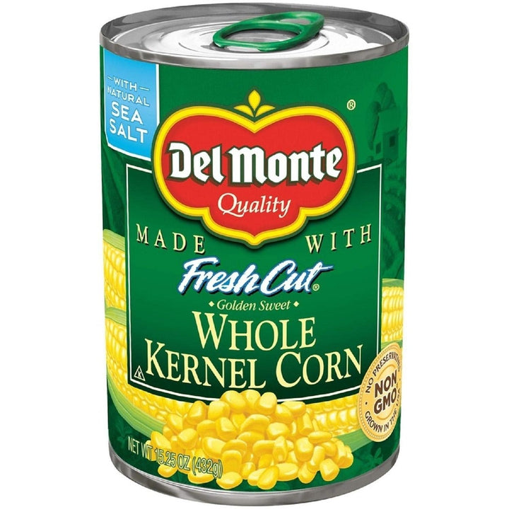 Del Monte Whole Kernel Corn 15.25 Ounce (Pack of 12) Image 3