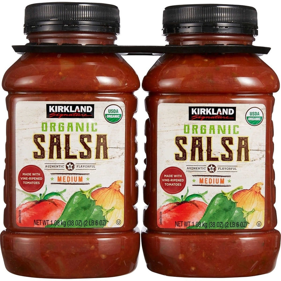 Kirkland Signature Organic Salsa Medium 38 Ounce (Pack of 2) Image 1