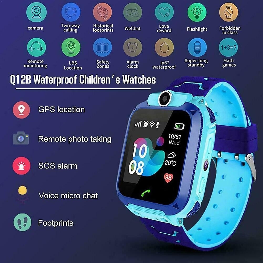 1.44 Inch Kids Smart Watch Digital Waterproof Smartwatch with Camera LBS Location for IOS Android Image 6
