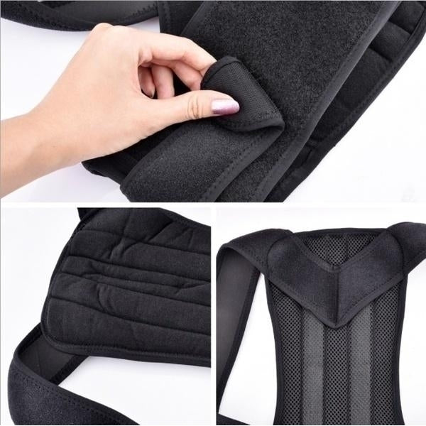 Adult Back Posture Corrector Back Support Belt Adjustable Correction Band Protection Brace Image 3