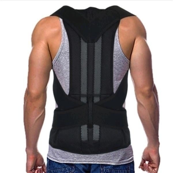 Adult Back Posture Corrector Back Support Belt Adjustable Correction Band Protection Brace Image 4