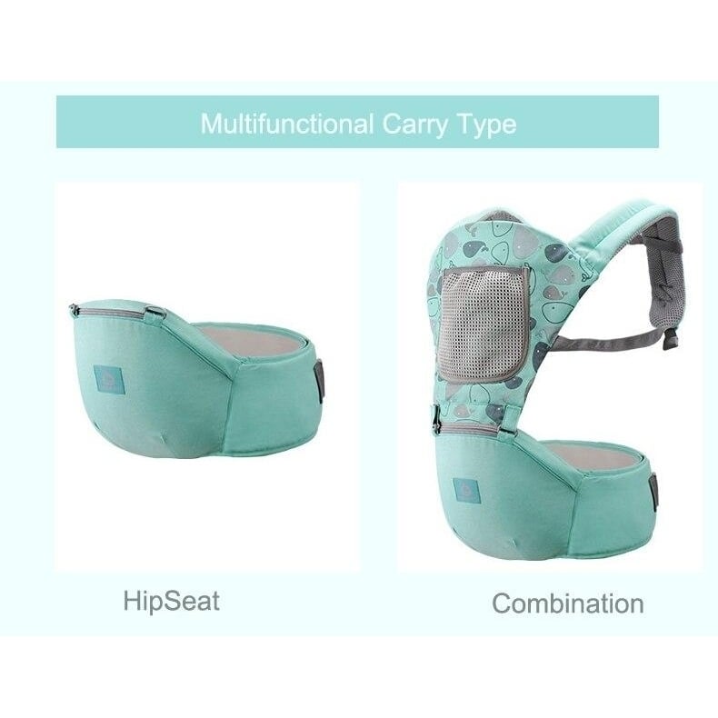 Newborn Baby Carrier Baby Sling Wrap Portable Breathable Adjustable Hip Seat for Infant Under 36 Months Image 4