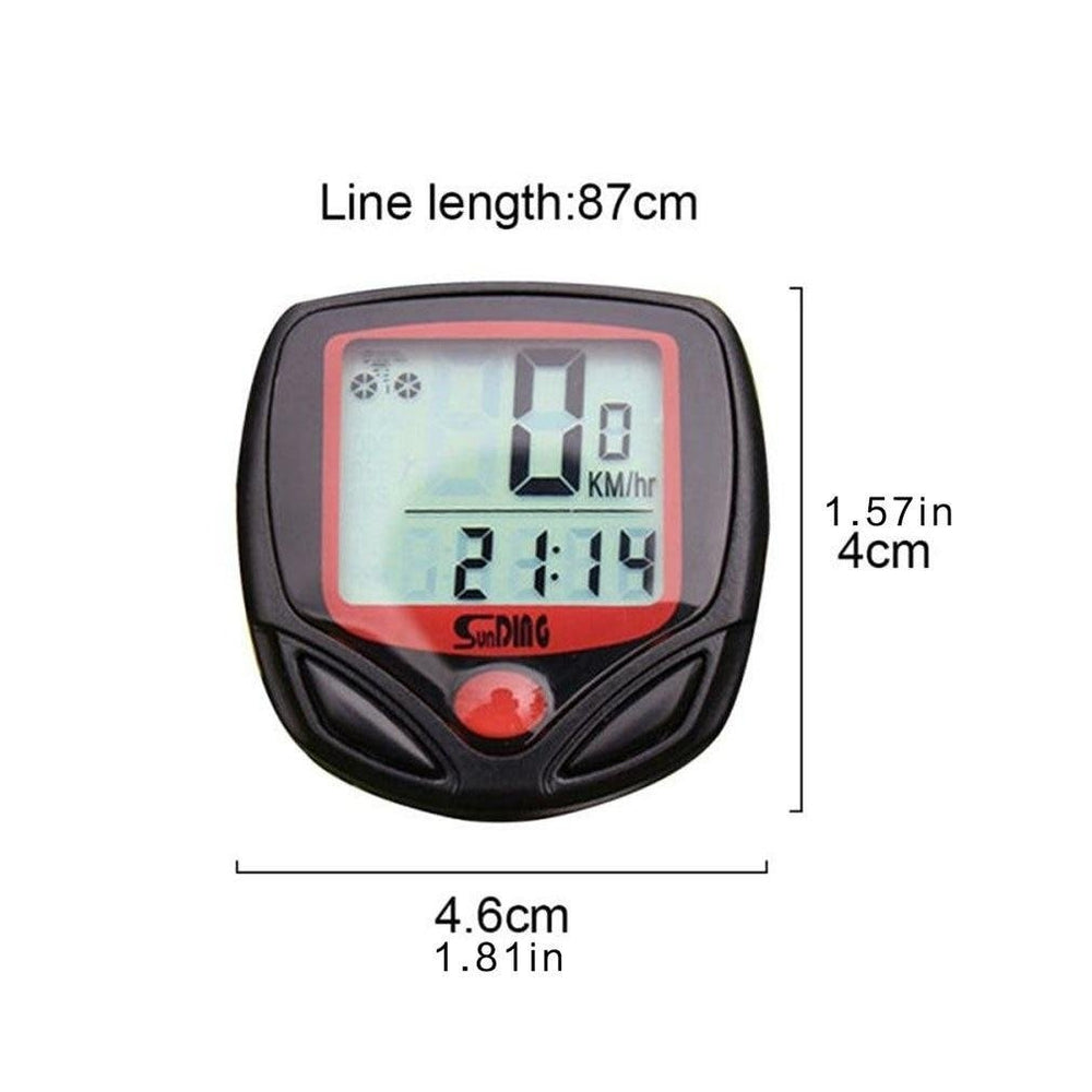 SD-548B Waterproof Bicycle Speedometer Stopwatch Odometer with LCD Backlight Image 2