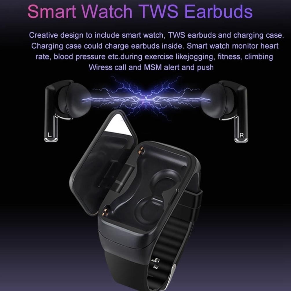 Smart Watch with Bluetooth Earphone Heart Rate Pedometer Image 12