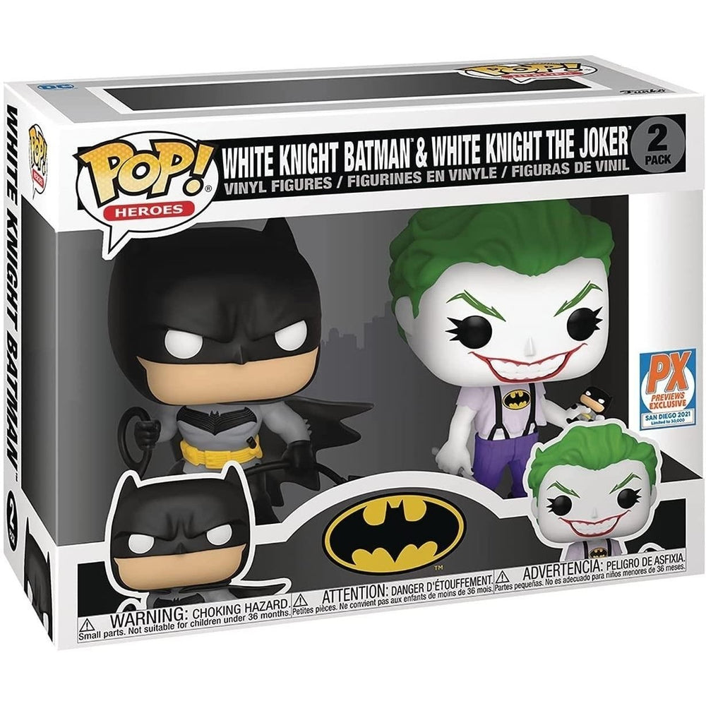 Funko Pop White Knight Batman and Joker PX Exclusive SD 2021 DC Heroes 2pack Image 2