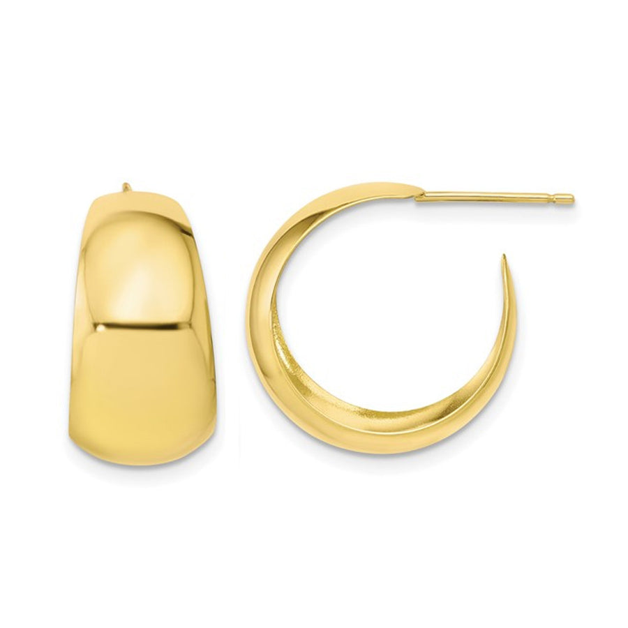 10K Yellow Gold Small Hoop Earrings Image 1