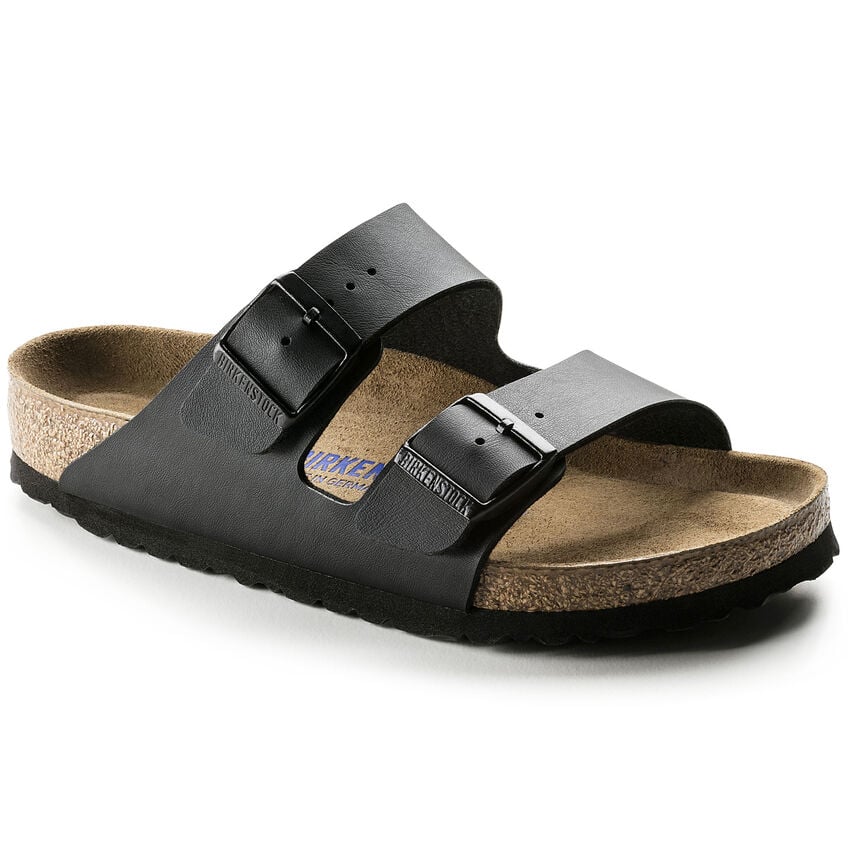 BIRKENSTOCK Unisex Arizona Soft Footbed Black Birko-Flor - 0551251 and 0551253 BLACK Image 1