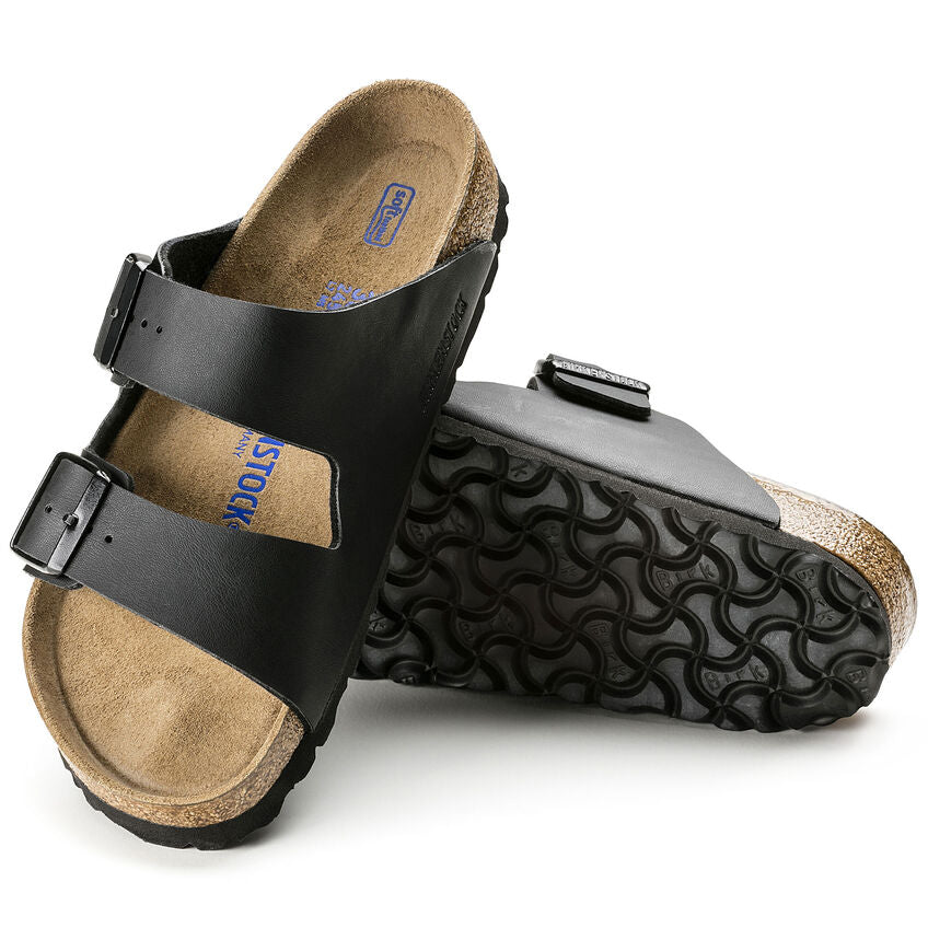 BIRKENSTOCK Unisex Arizona Soft Footbed Black Birko-Flor - 0551251 and 0551253 BLACK Image 3